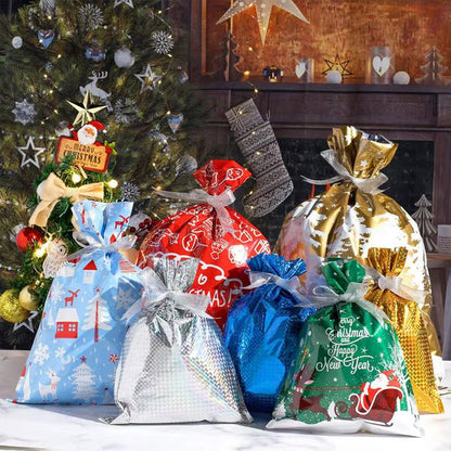 🎅Turqelis™ Drawstring Christmas Gift Bags (Biodegradable)🎁