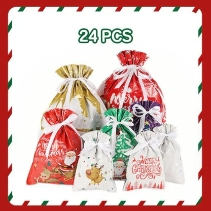 🎅Turqelis™ Drawstring Christmas Gift Bags (Biodegradable)🎁