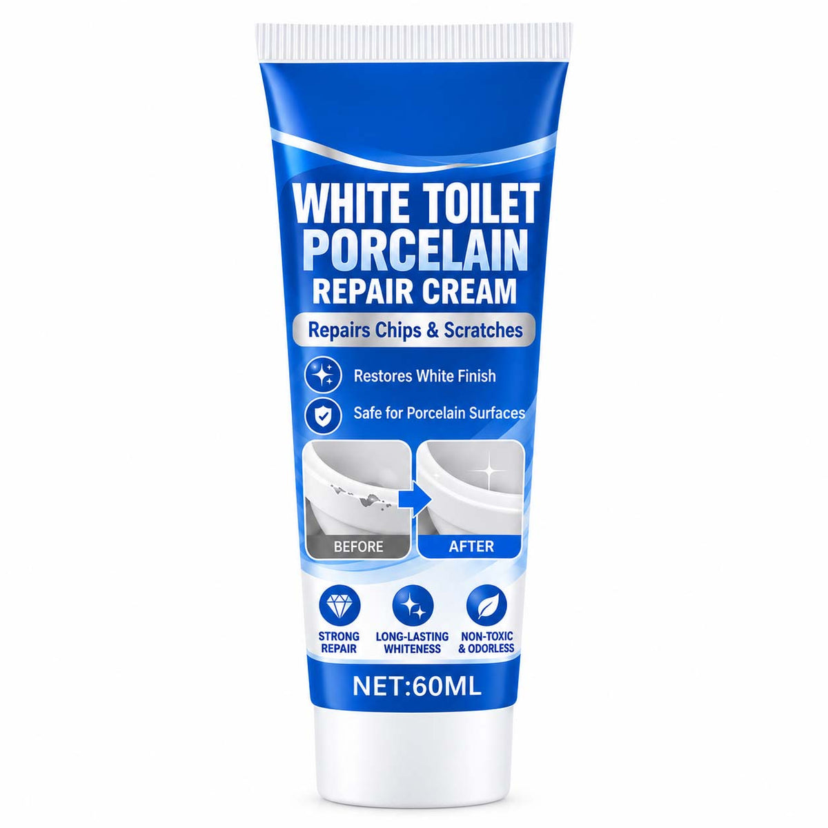Turqelis™ White Toilet Porcelain Repair Cream (OFFER)