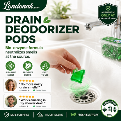 Turqelis™ Drain Deodorizer Pods – Bio‑enzyme formula neutralizes smells at the source. Instant fresh scent, no harsh chemicals. Say goodbye to embarrassing odours. 🚰✅ （offer)
