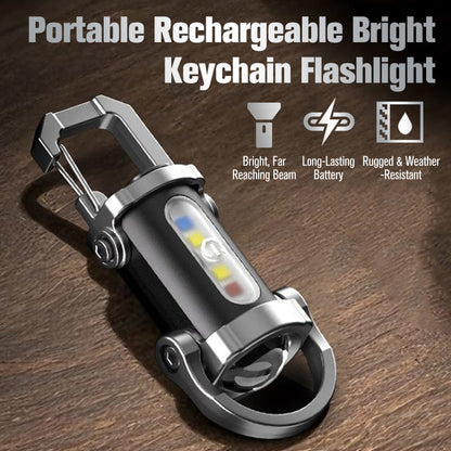 🔦Turqelis™ Rechargeable Keychain Flashlight – 300 Lumens, USB-C Charging & Compact, Unbreakable Design for EDC ⚡ (offer)