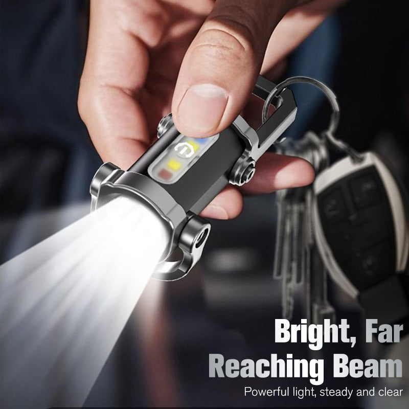 🔦Turqelis™ Rechargeable Keychain Flashlight – 300 Lumens, USB-C Charging & Compact, Unbreakable Design for EDC ⚡ (offer)