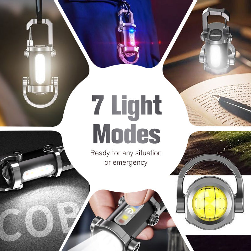 🔦Turqelis™ Rechargeable Keychain Flashlight – 300 Lumens, USB-C Charging & Compact, Unbreakable Design for EDC ⚡ (offer)
