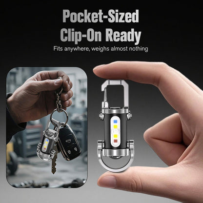 🔦Turqelis™ Rechargeable Keychain Flashlight – 300 Lumens, USB-C Charging & Compact, Unbreakable Design for EDC ⚡ (offer)
