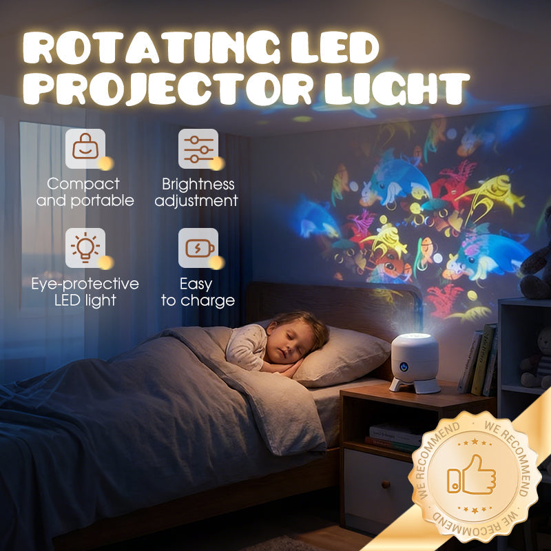 Turqelis™ Dynamic Rotating LED Projector Light (offer)