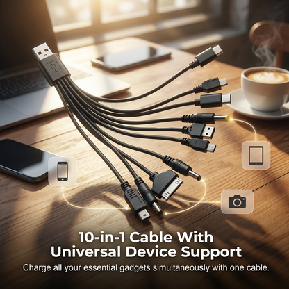 Turqelis™ 10-in-1 Universal USB Charging Cable