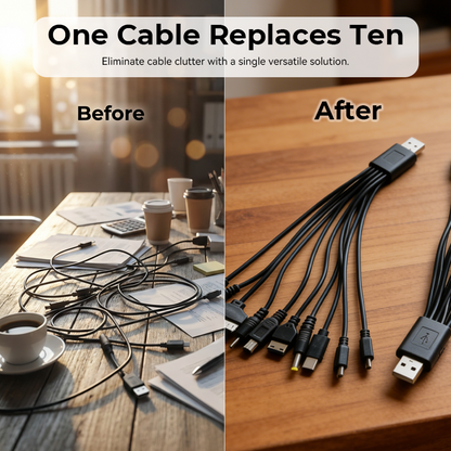 Turqelis™ 10-in-1 Universal USB Charging Cable