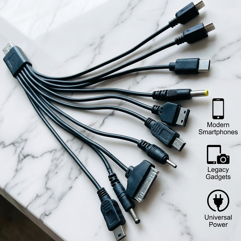 Turqelis™ 10-in-1 Universal USB Charging Cable