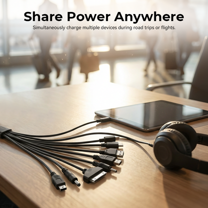 Turqelis™ 10-in-1 Universal USB Charging Cable
