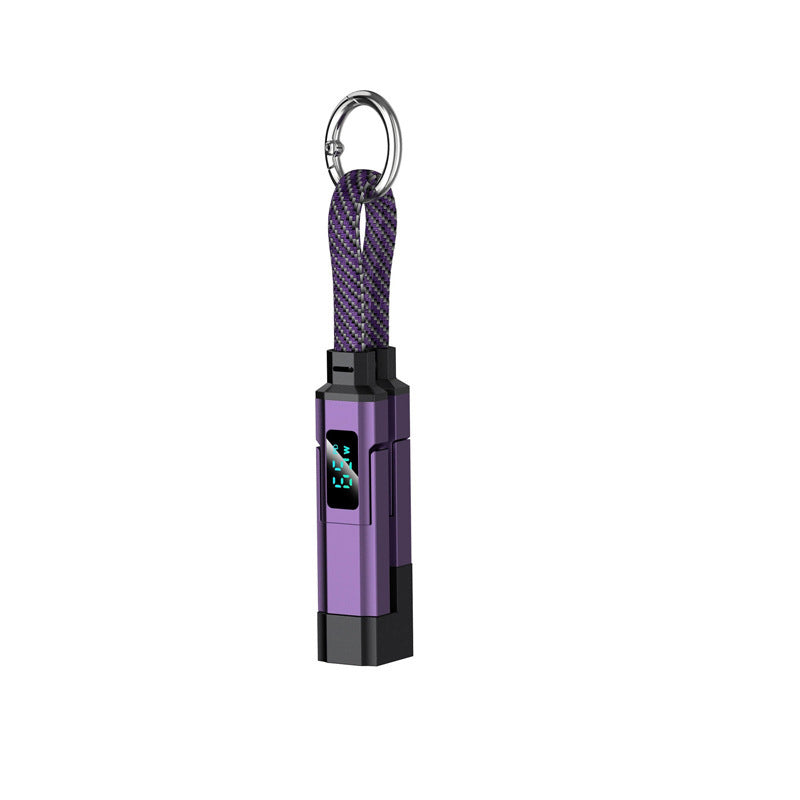 🔥Turqelis™ 4-in-1 Digital Display Keychain Charging Cable (Offer)