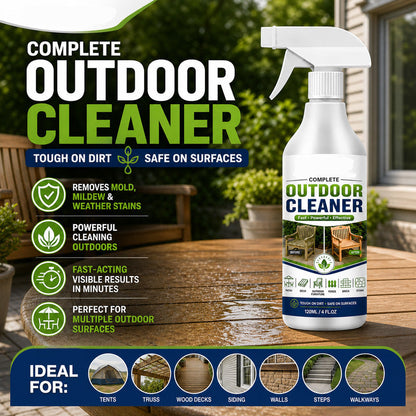 🌿Turqelis™ Outdoor Surface Cleaner Spray, Fast Acting Stain Remover for Patio, Wooden Furniture & Outdoor Surfaces (offer)