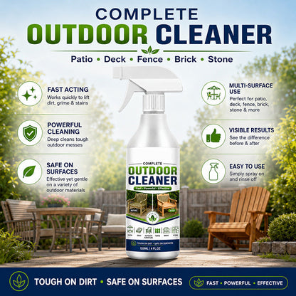 🌿Turqelis™ Outdoor Surface Cleaner Spray, Fast Acting Stain Remover for Patio, Wooden Furniture & Outdoor Surfaces (offer)