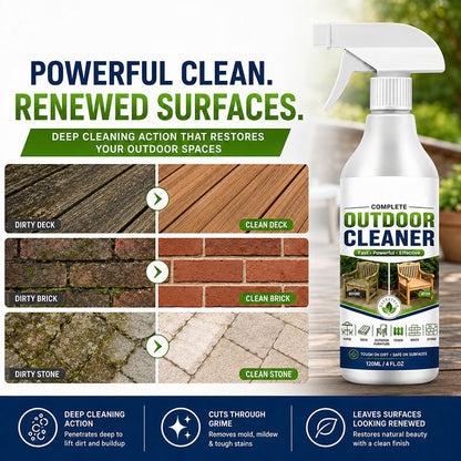 🌿Turqelis™ Outdoor Surface Cleaner Spray, Fast Acting Stain Remover for Patio, Wooden Furniture & Outdoor Surfaces