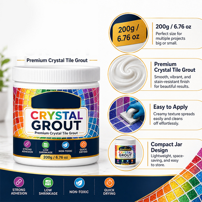Turqelis™ High-Strength Waterproof Crystal Tile Grout