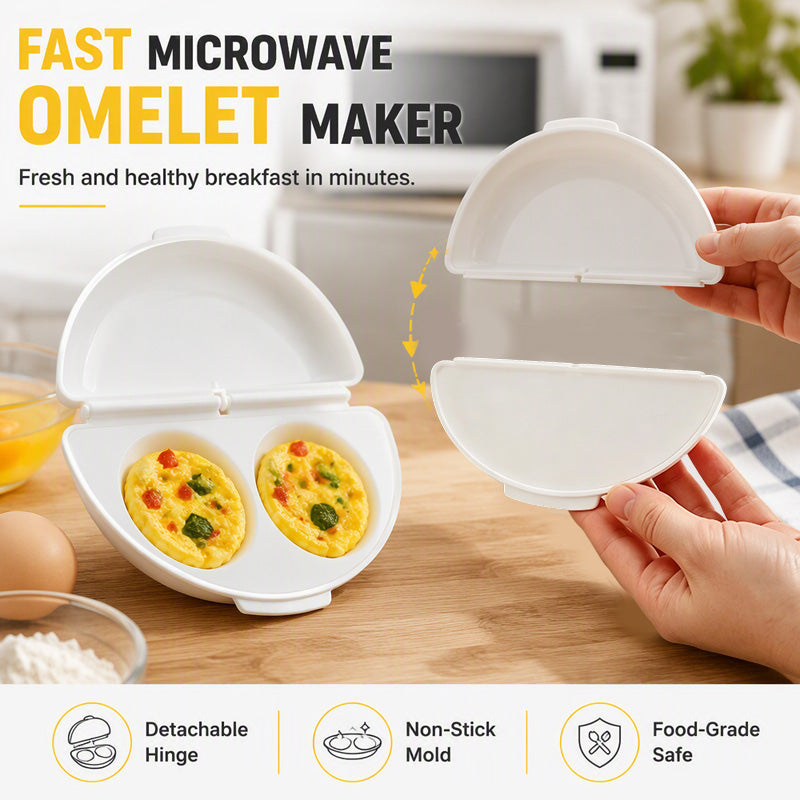 🍳Turqelis™ 2-in-1 Microwave Omelet & Egg Cooker