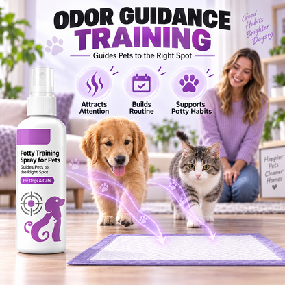 🥳HOT SALE🥳💞10K+ SOLD! Potty Training Spray ! Guides pets, safe & easy spray. Cleaner home – grab yours!