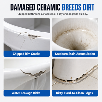 Turqelis™ White Toilet Porcelain Repair Cream