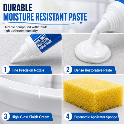 Turqelis™ White Toilet Porcelain Repair Cream