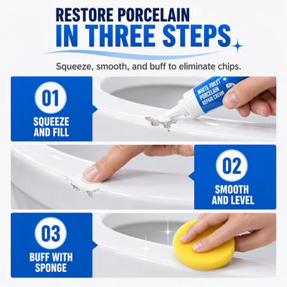 Turqelis™ White Toilet Porcelain Repair Cream