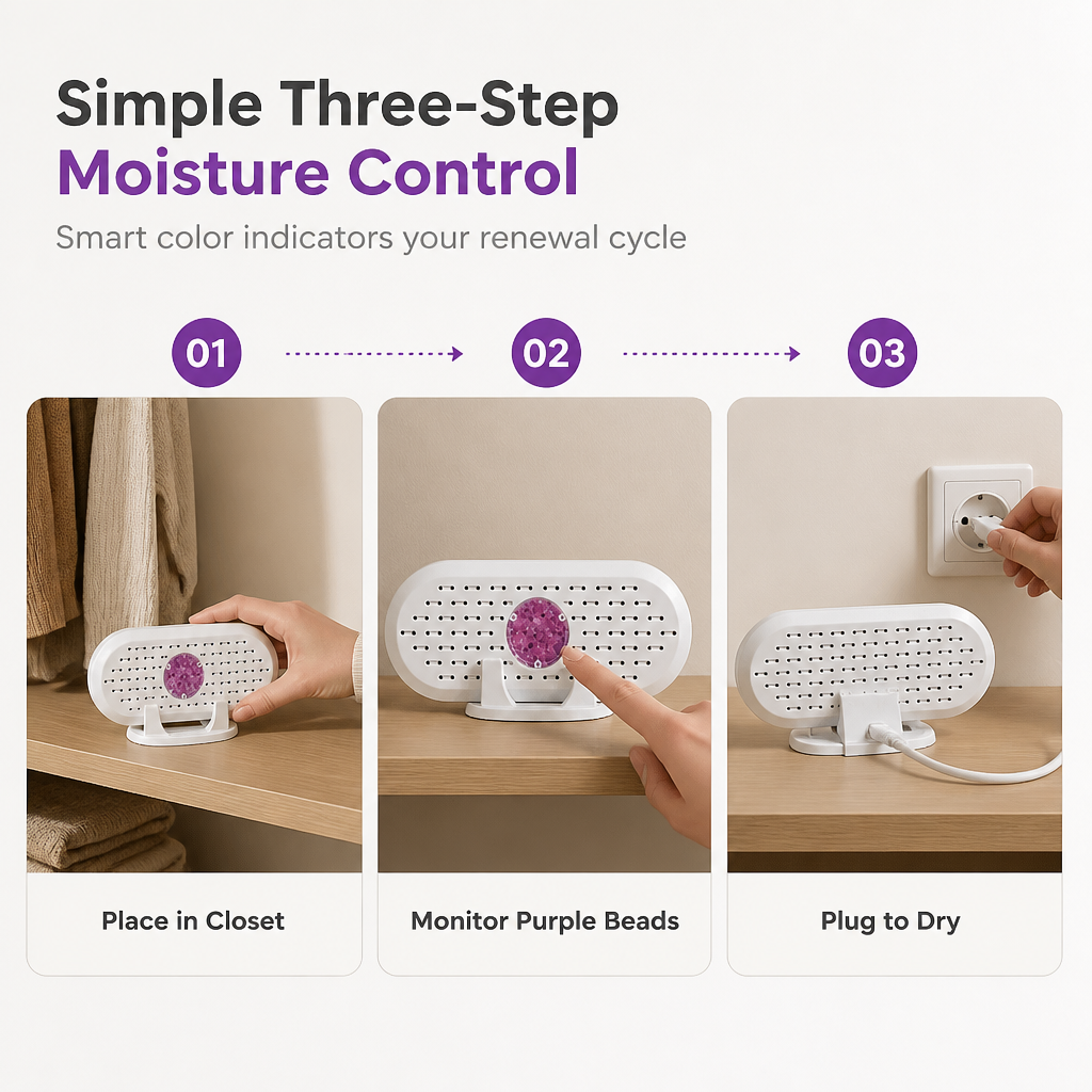 Turqelis™ Mini Reusable Household Dehumidifier