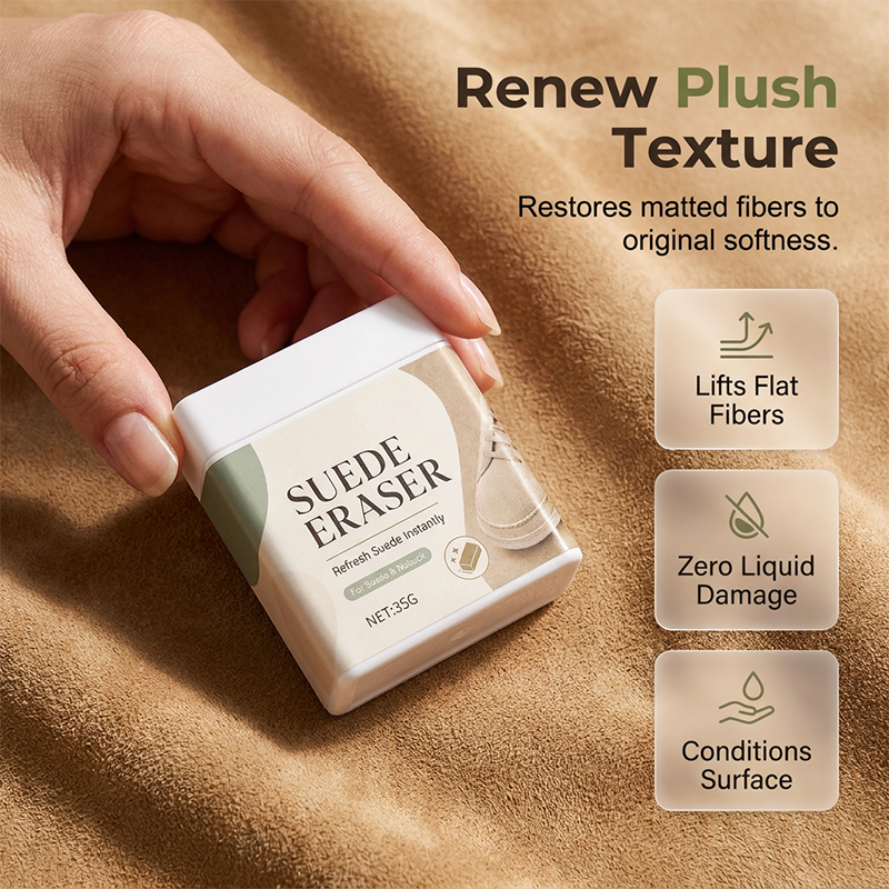 Turqelis™ Suede Eraser Cleaner – waterless, removes scuffs & dirt from suede, nubuck, shoes & bags. (OFFER)