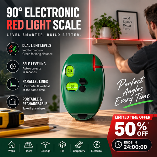 📐Turqelis™ 90° Right-Angle Laser Level Square – infrared line marker for tiling & DIY🛡️💪 (offer)